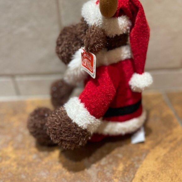Gotta Getta Gund Santa Sparkle Moose JR. Plush 13" 88589 Christmas - Picture 4 of 6